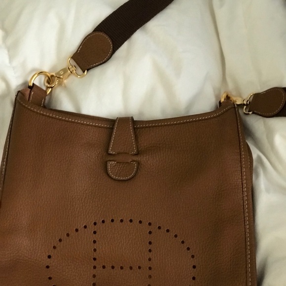 Hermes Bags Authentic Herms Evelyne Caramel Shoulder Bag Poshmark